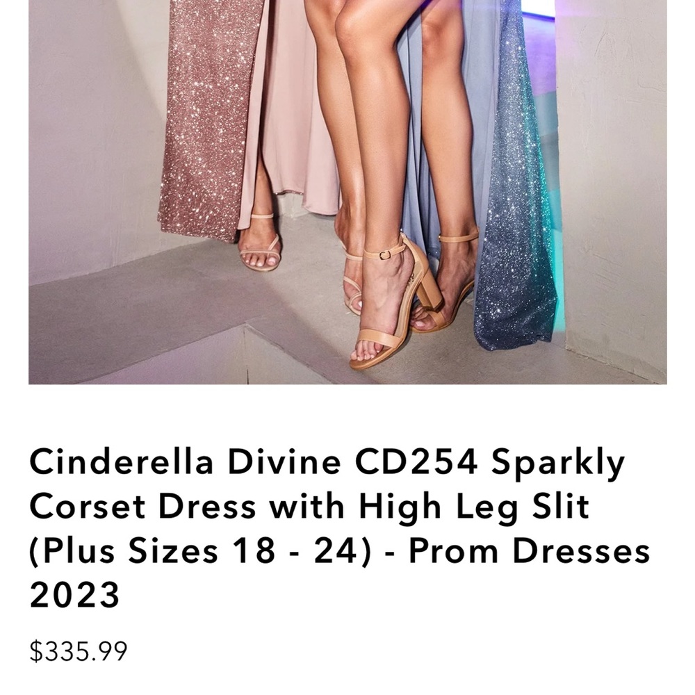 Cinderella Divine Sparkly Corset Prom Dress